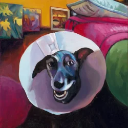 Dog with a Battered Halo