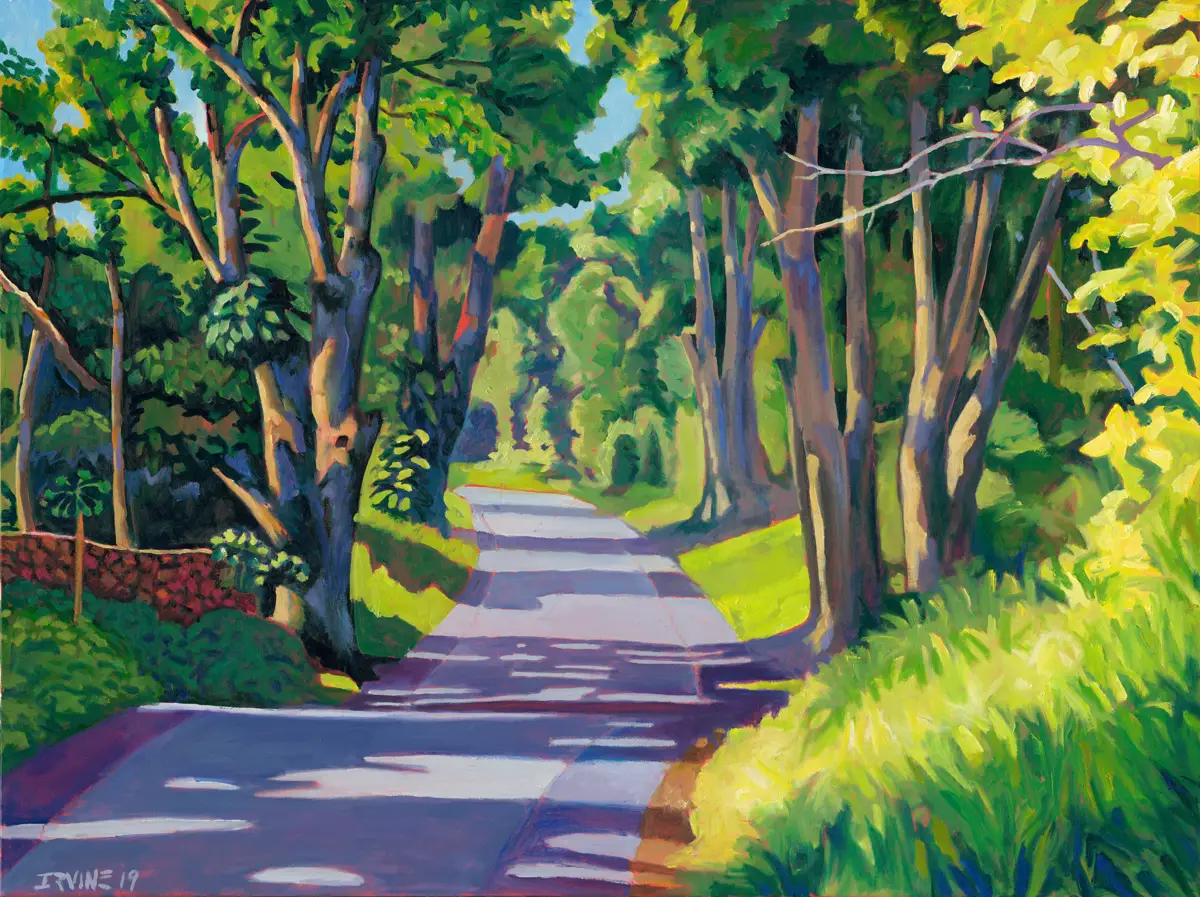 Red Road with Wall